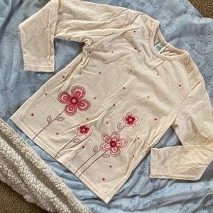 🌻5/$15-HealthTex Girls Club floral top size Med 10